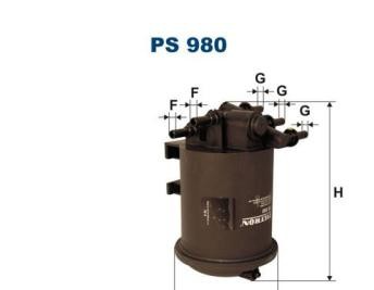 Filtre carburant Reunault megane1,master2 1.9 2.2 1.5dci réf:ps980