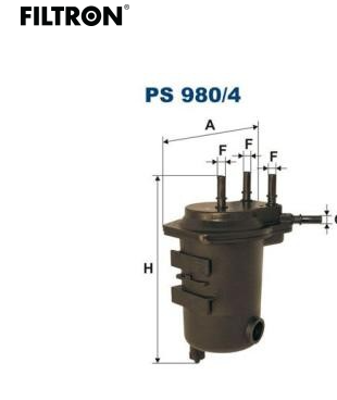 Filtre carburant Nissan juke,note Reunault clio2 1.5dci réf:ps9804