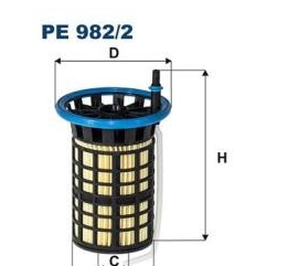 Filtre carburant Alfa Roméo Citroën nemo jumper Peugeot bipper boxer fiat ducato doblo réf:pe9822