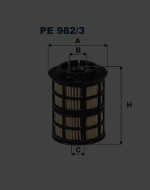 Filtre carburant Opel moka Chevrolet aveo 1.3d,1.7cdti réf:pe9823