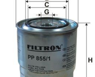 Filtre carburant Toyota,auris,verso,avensis 2.0d,1.4d.2.2d réf:pp8551