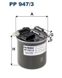 Filtre carburant Mercedes classe a,b 160cdi réf:pp9473
