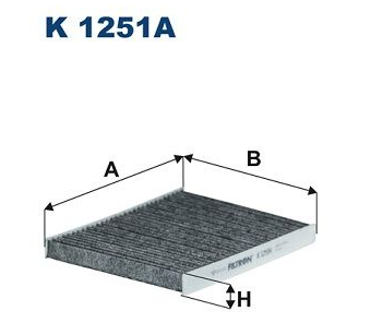 Filtre habitacle Ford b-max 1.5 dci, Ford fiesta vi 1.0 sport, ka+3 1.2 réf:k1251a
