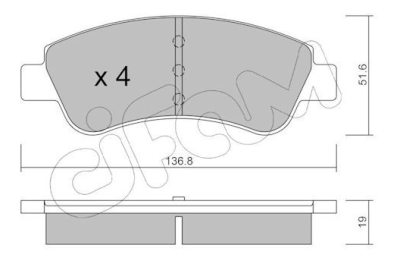 plaquette de frein avant Peugeot 208 207 berlin c3 ds3, VW, Polo 9n Skoda 1.4 1.6 1.9 tdi (asika) réf:8223270